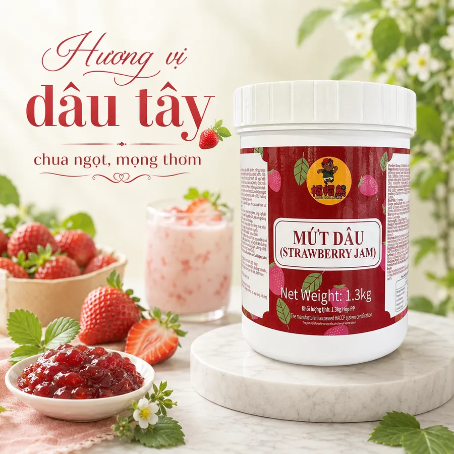 Mứt dâu Mao Mao